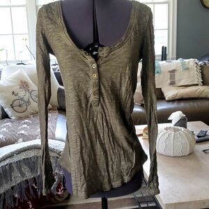 Top khaki Free People sp
